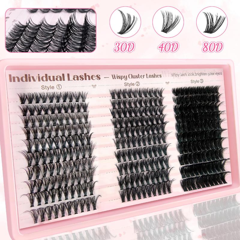 Eyelash Extension Volume Lashes - 30/40/80D Volume Eyelash Clusters D-Curl Lash