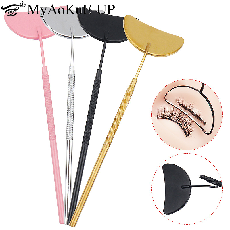 Eyelash Extension Double Lash - 1pcs Eyelash Extension Mirror Moon Shaped