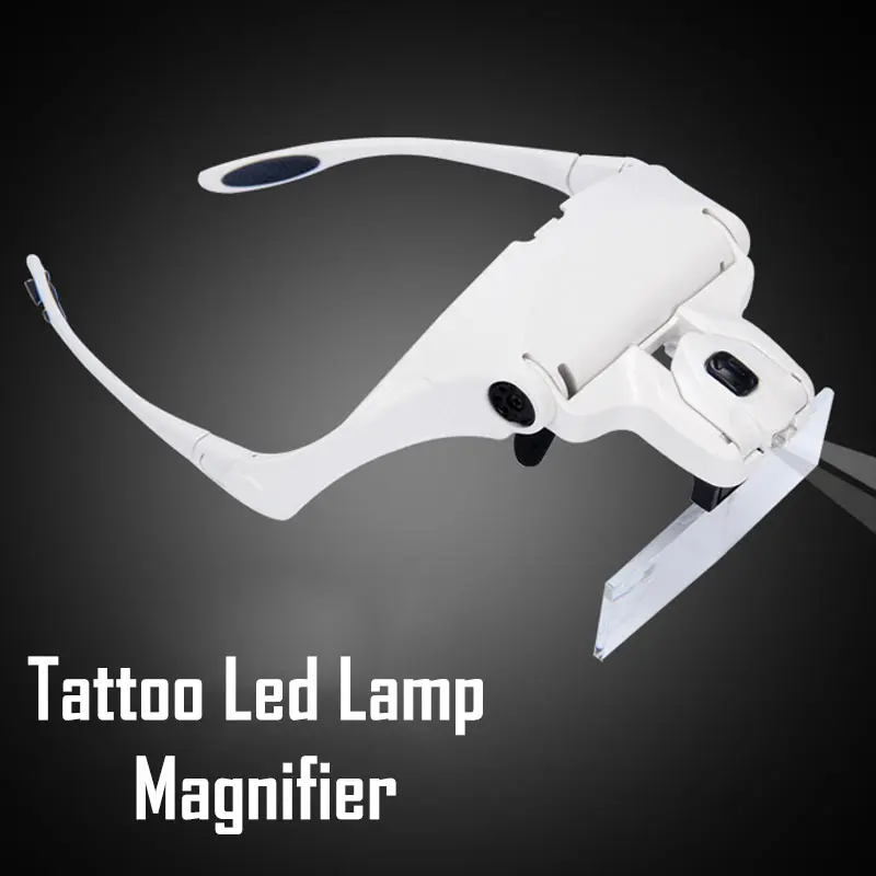 Eyelash Extension With Glasses - 1PCS Magnifier Glasses Eyelash Extension LED