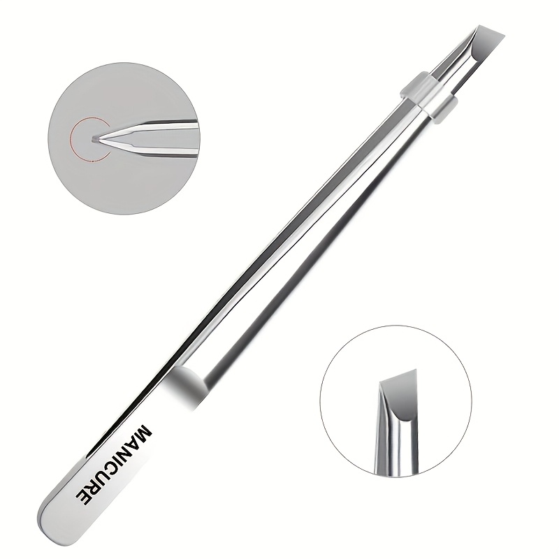 Lash Extension Tweezers - Stainless Steel Slant Tweezers with Non-Slip