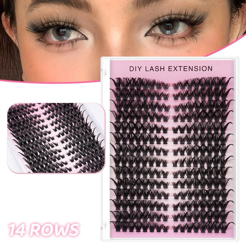 Eyelash Extension Volume Lashes - 20pcs DIY False Eyelash Extension Individual