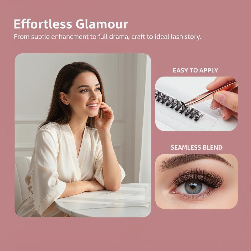 Eyelash Extension Volume Lashes - 14 Rows Cluster Eyelash Extension DIY