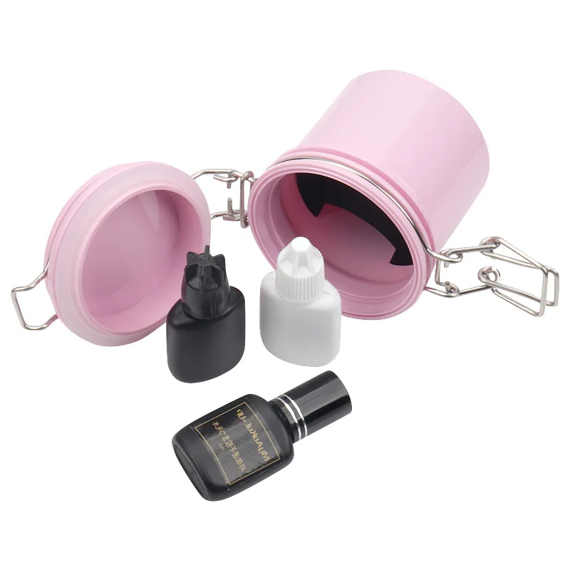 Eyelash Extension Double Lash - Eyelash Extension Adhesive Stand Storage Jar