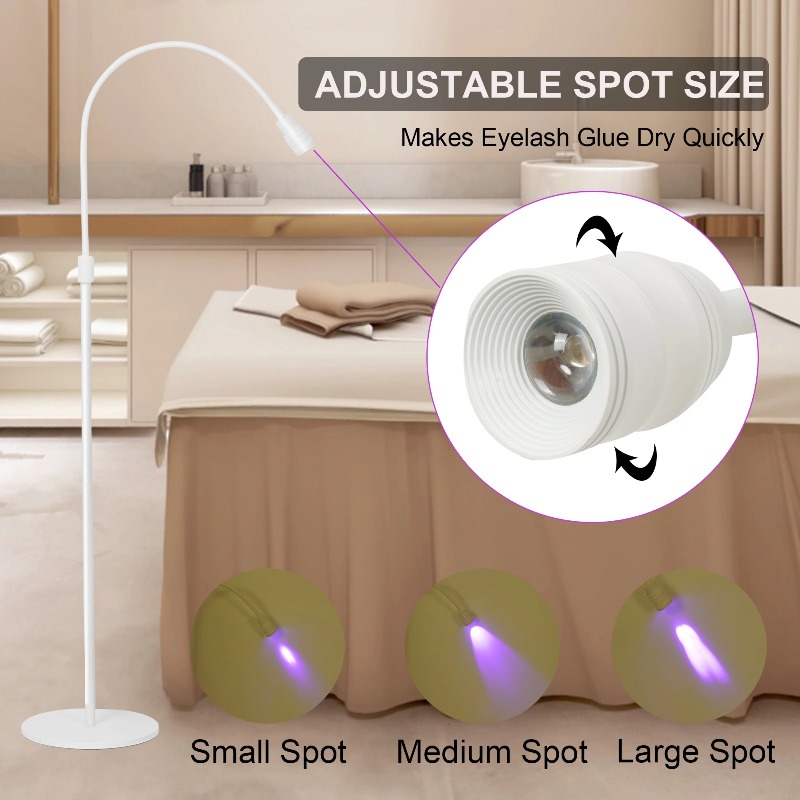Eyelash Extension With Glue - UV Eyelash Lamp Grafting Extension Eyebrow