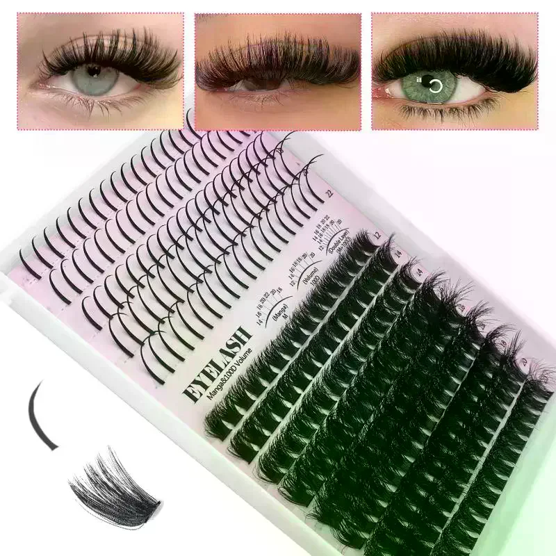 Eyelash Extension Volume Lashes - Lash Clusters Kit Lash Spikes Eyelash