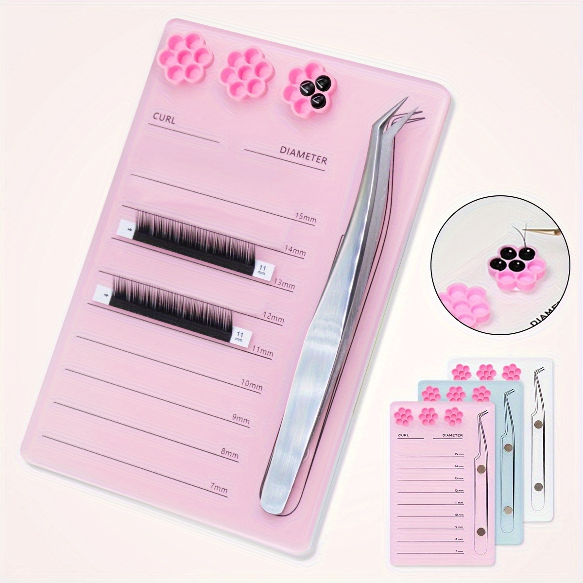 Eyelash Extension Menu - Eyelash Extension Scale Holder Magnetic Acrylic