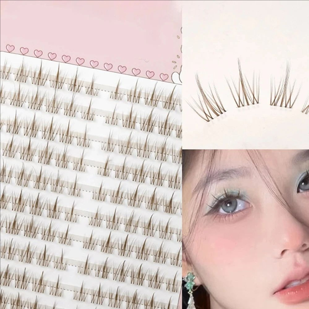 Eyelash Extension In Chinese - MJ Brown Sunflower False Eyelashes Black