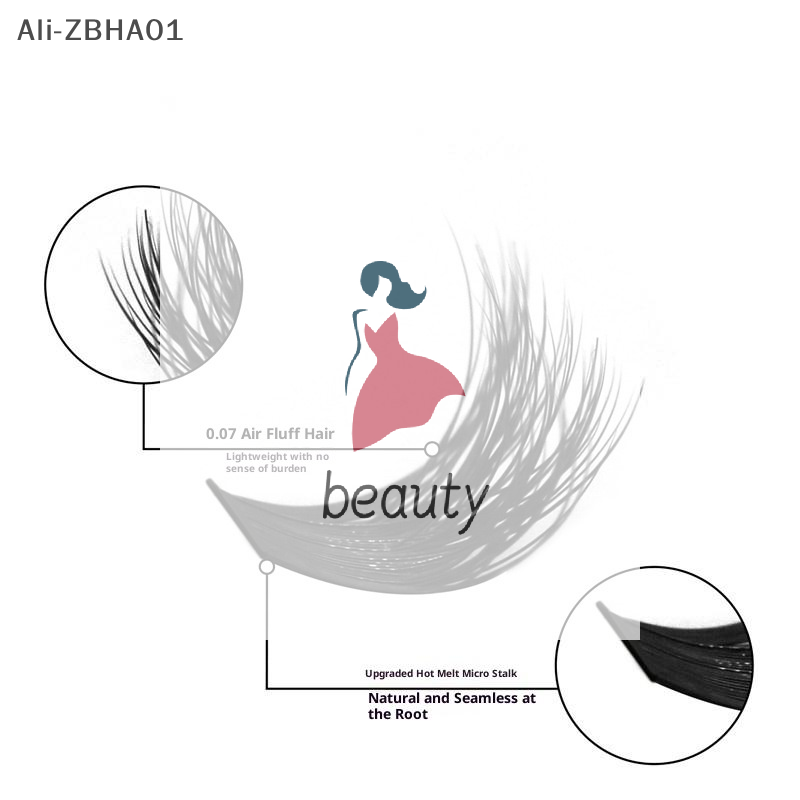 Eyelash Extension Volume Lashes - 3D Faux Mink Lashes Wispy Eyelash