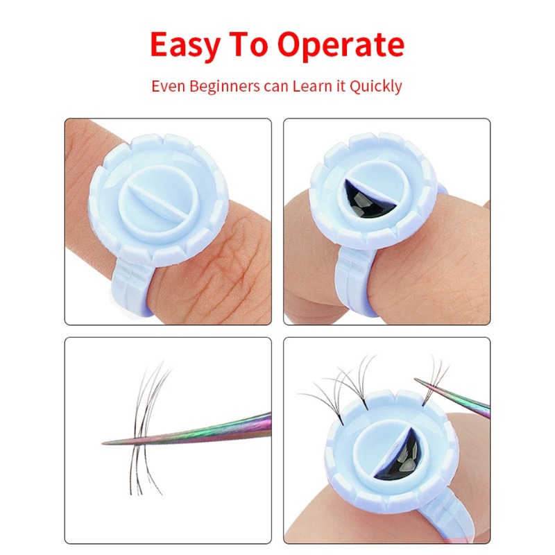 100 Pcs Disposable Eyelash Glu - огляд і ціна Eyelash Extension Double Lash