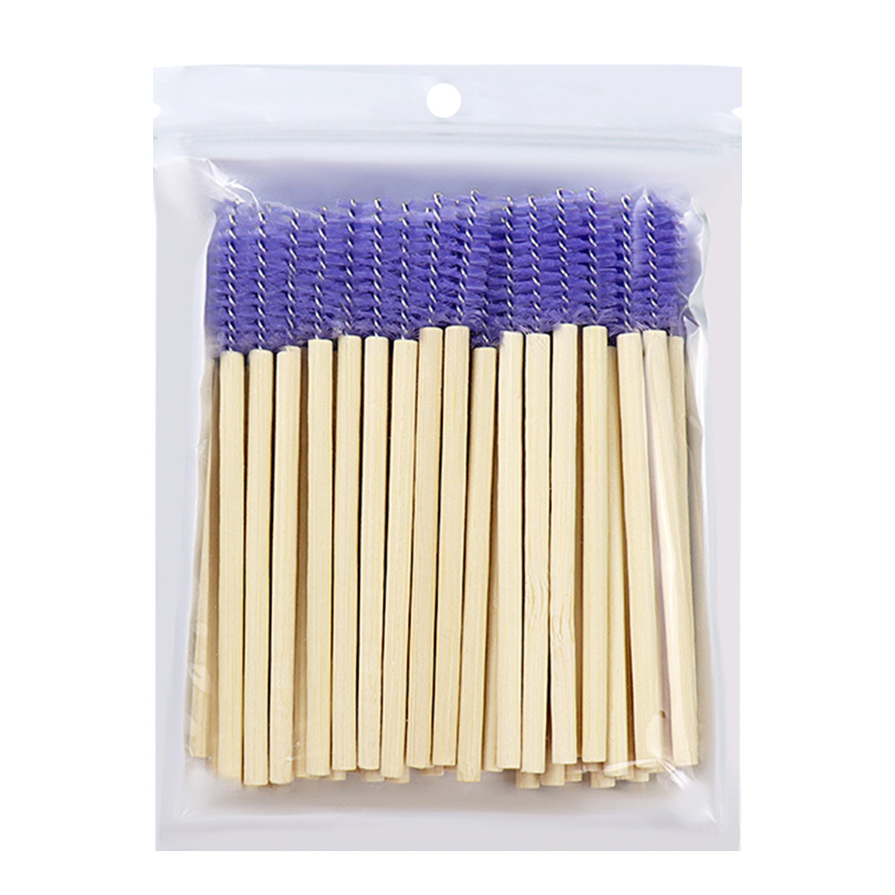 50Pcs Bamboo Handle Eyelash Br - огляд і ціна Micro Brush Applicator