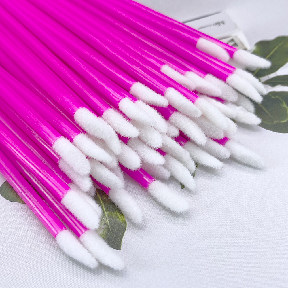 100Pcs Disposable Lip Brush Ey - огляд і ціна Micro Brush Applicator