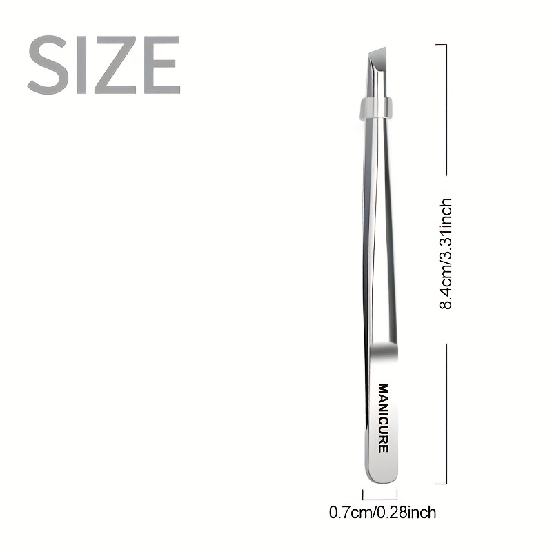 Stainless Steel Slant Tweezers - огляд і ціна Lash Extension Tweezers