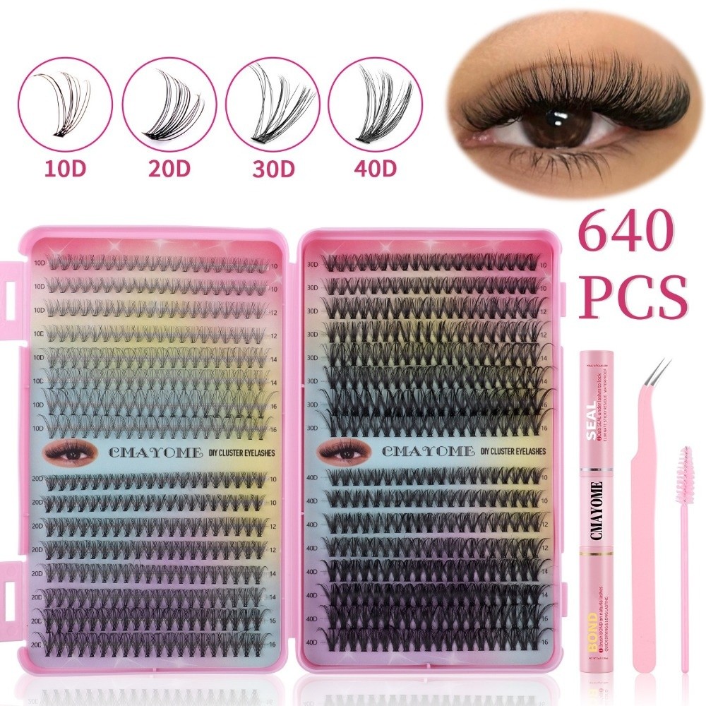Bond and Seal False Eyelashes  - огляд і ціна Eyelash Extension Volume Lashes