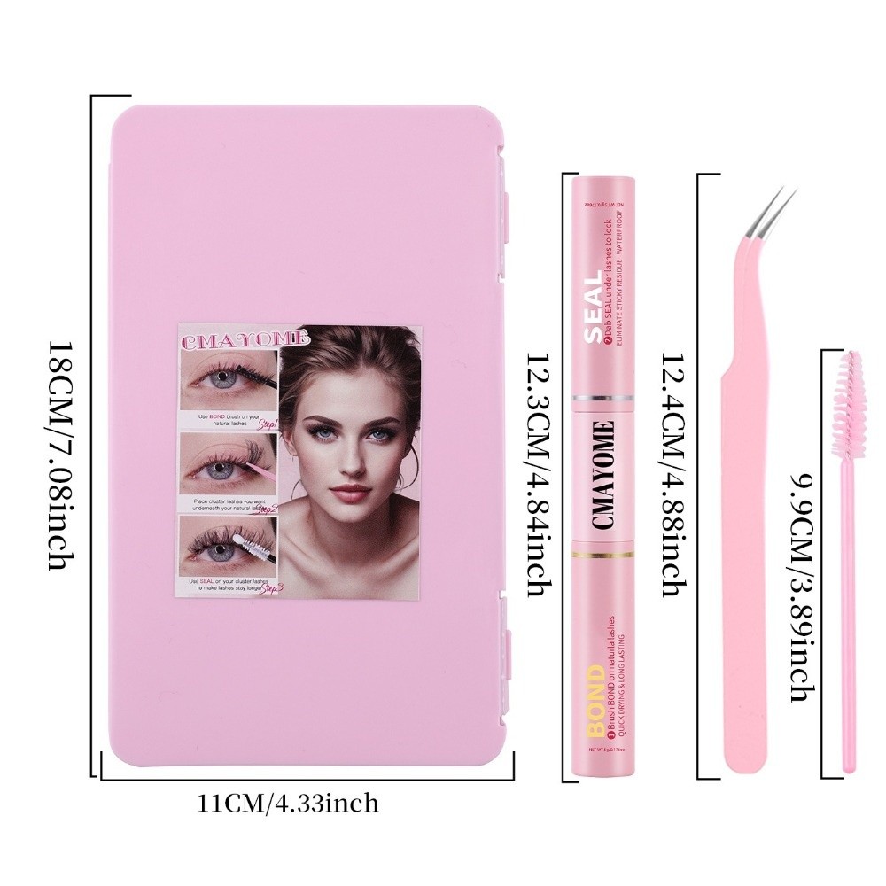 Bond and Seal False Eyelashes  - огляд і ціна Eyelash Extension Volume Lashes