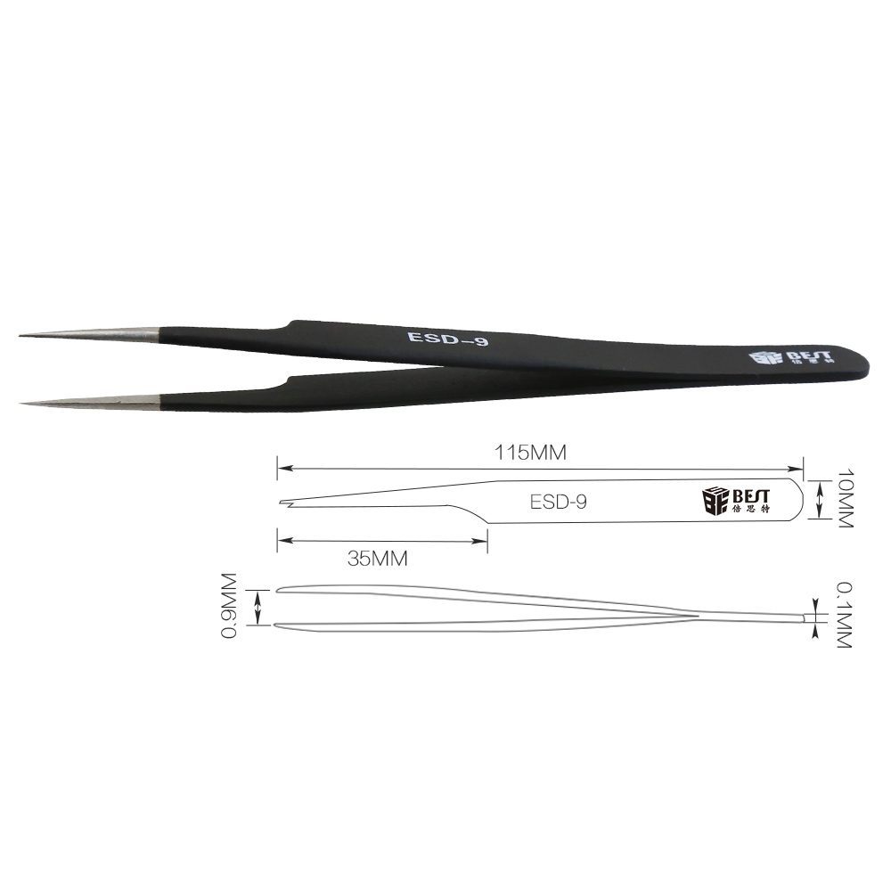BST-ESD-9 Anti-Static Tweezers - огляд і ціна Eyelash Extension In Chinese