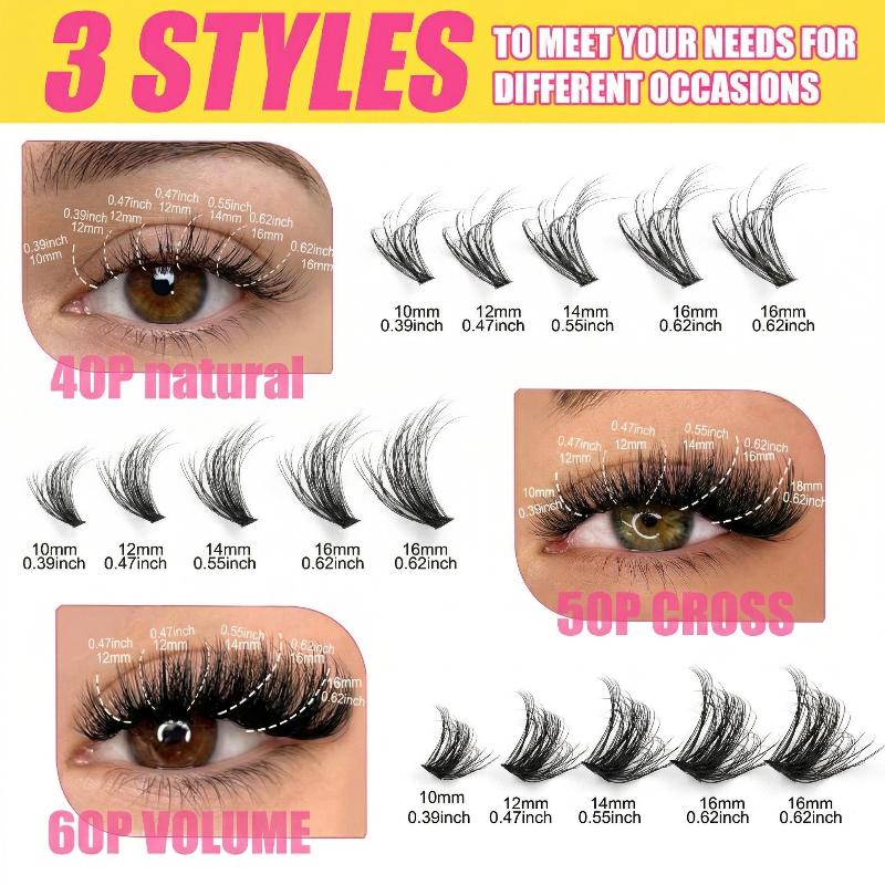 False Eyelash Cluster Individu - огляд і ціна Eyelash Extension Volume Lashes