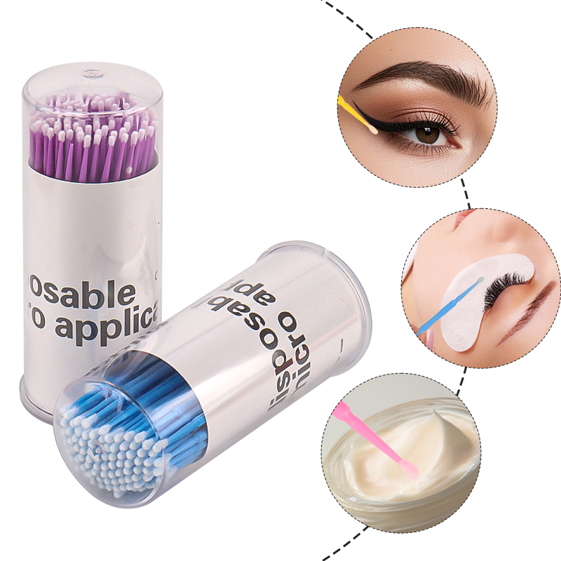 100pcs Disposable Eyelash Brus - огляд і ціна Micro Brush Applicator