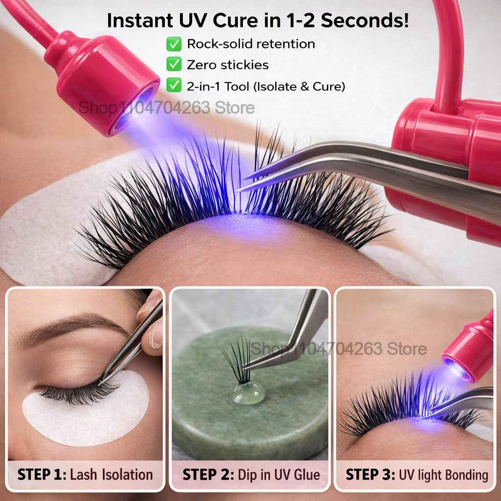 Mini UV Lash Light 180° Rotati - огляд і ціна Lash Extension Tweezers