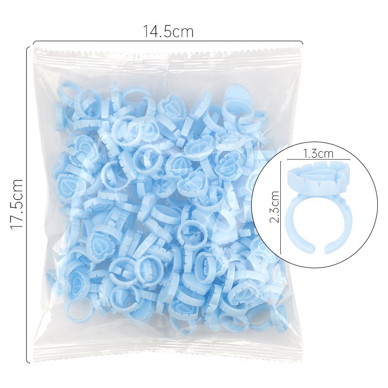 100Pcs Disposable Glue Ring Ho - огляд і ціна Eyelash Extension Double Lash