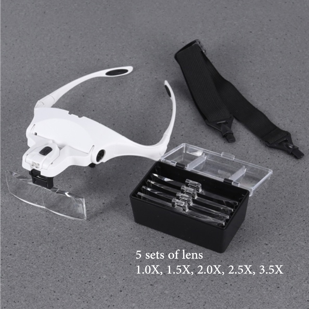 5 Lens Adjustable Magnifier Ey - огляд і ціна Eyelash Extension With Glasses