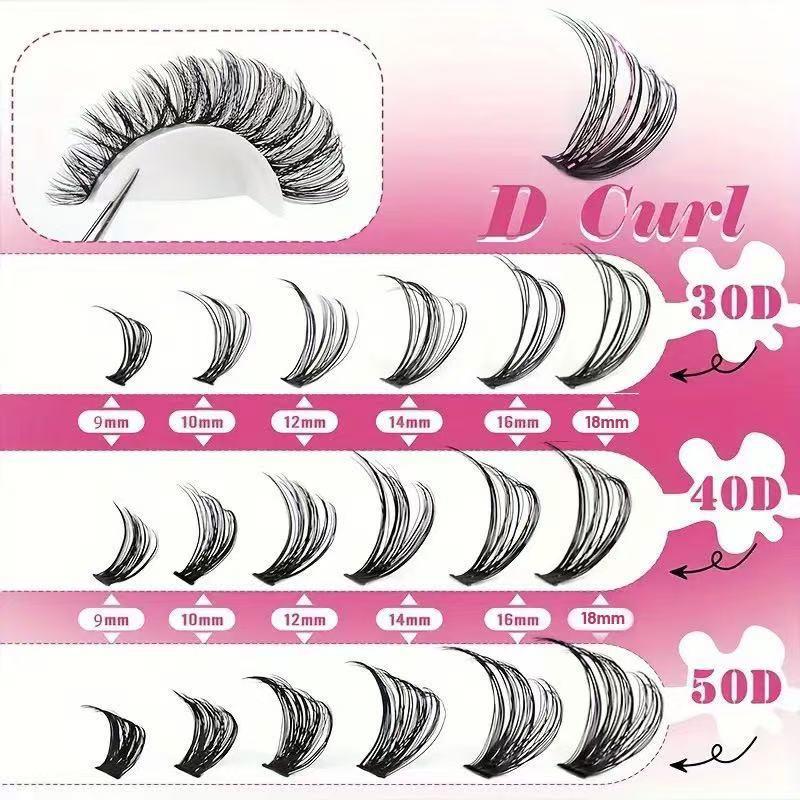 Professional D Curl Cluster La - огляд і ціна Eyelash Extension Volume Lashes