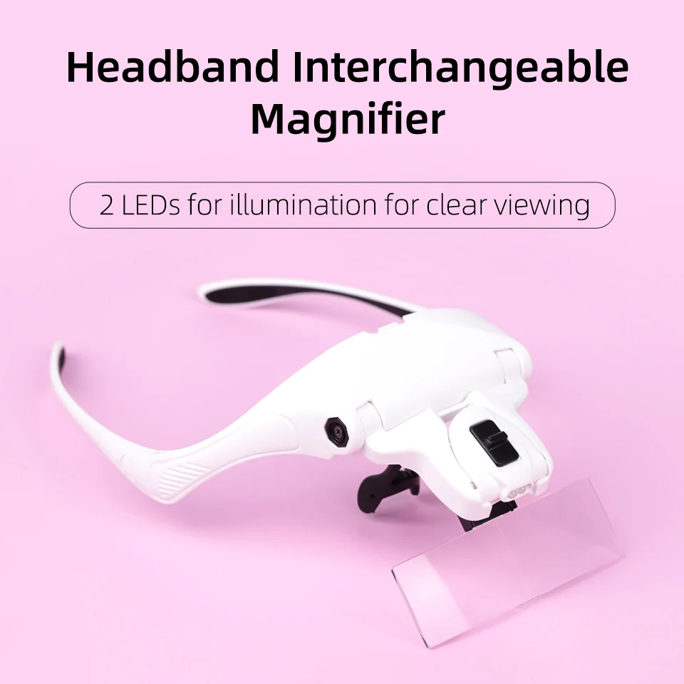 5 Lens Adjustable Loupe Headba - огляд і ціна Eyelash Extension With Glasses