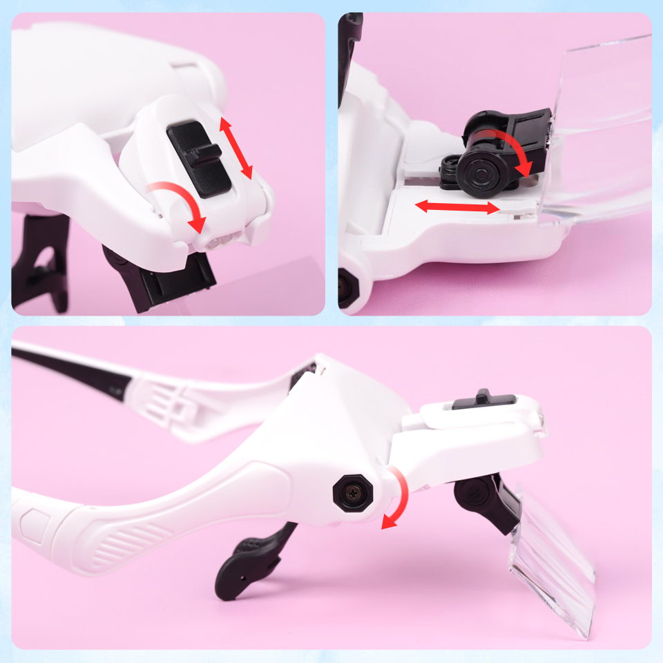 5 Lens Adjustable Loupe Headba - огляд і ціна Eyelash Extension With Glasses