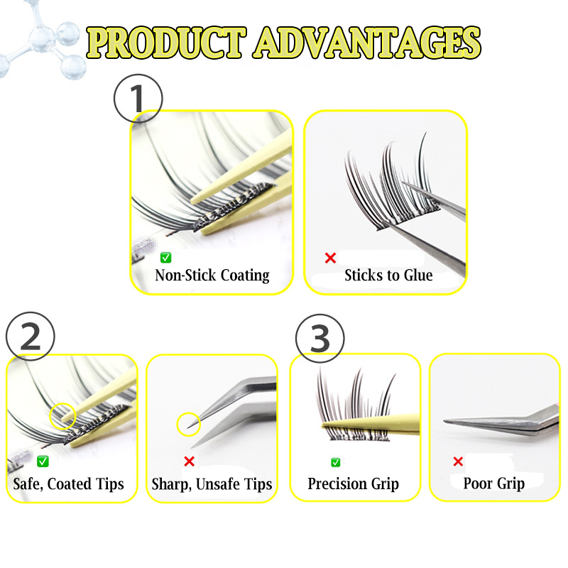 Anti-Stick Applicator No Glue  - огляд і ціна Lash Extension Tweezers