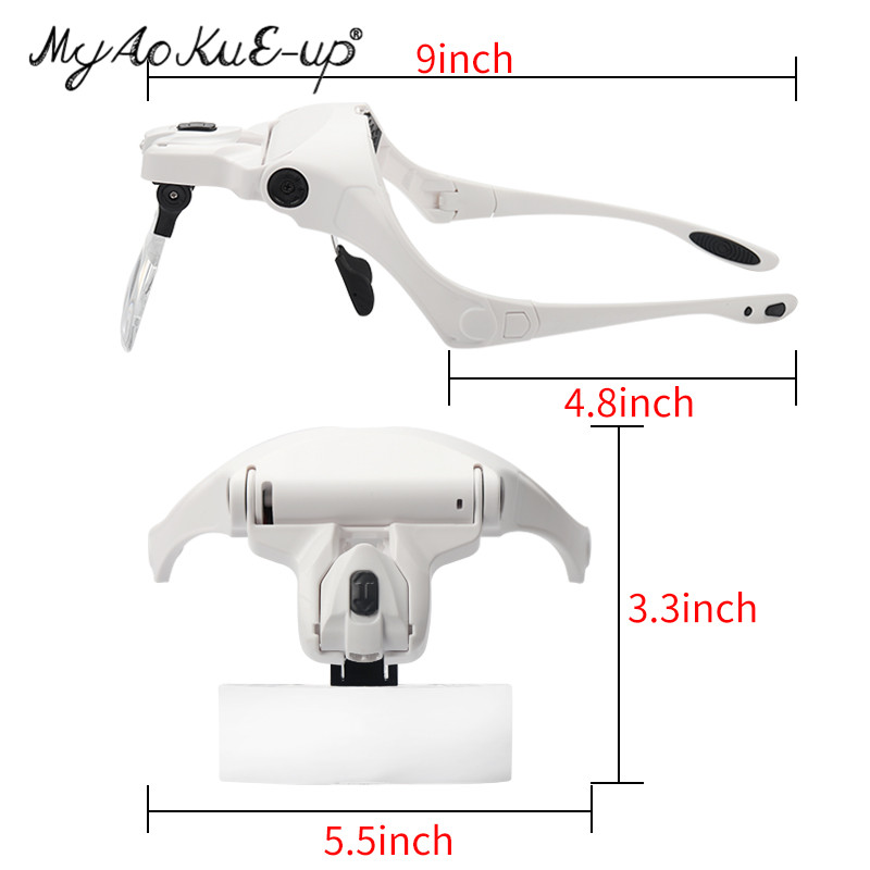 5 Lens Adjustable Headband Mag - огляд і ціна Eyelash Extension With Glasses
