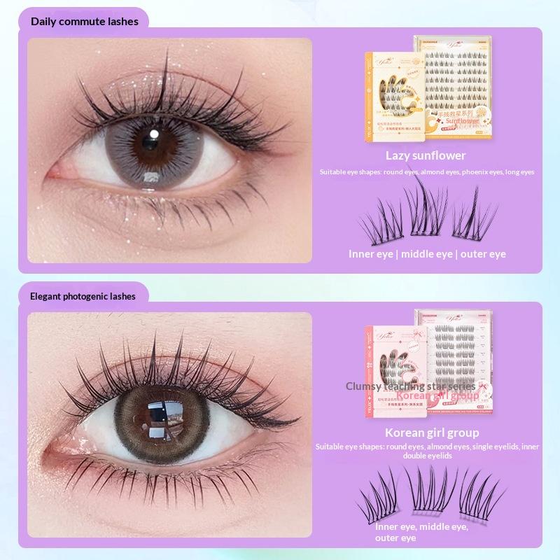 7 Rows Self-Adhesive Eyelashes - огляд і ціна Eyelash Extension With Glue