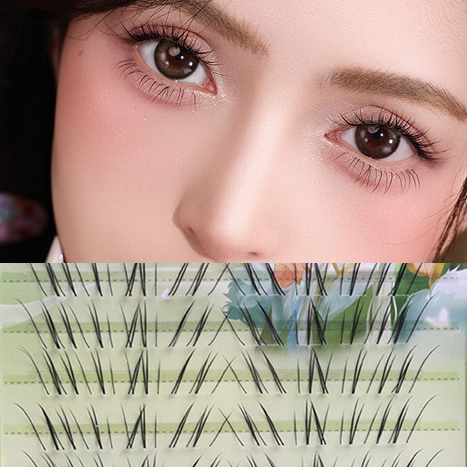 10 Rows Foxes Tail False Eyela - огляд і ціна Eyelash Extension In Chinese