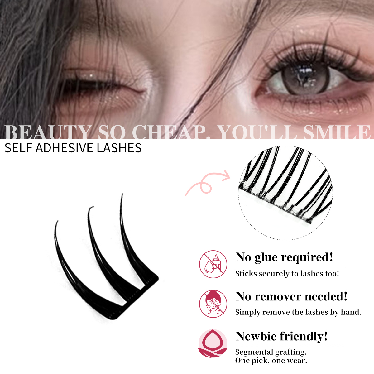 No-Glue Eyelash Clusters Ultra - огляд і ціна Eyelash Extension Menu