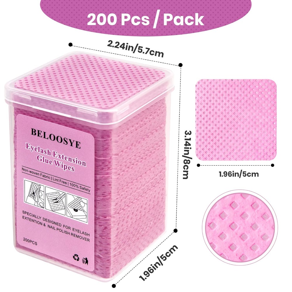 400 Pieces Lint Free Nail Poli - огляд і ціна Eyelash Extension With Glue