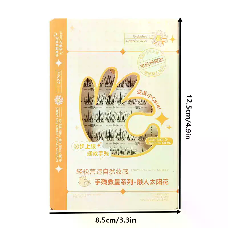 7 Rows Self-Adhesive Eyelashes - огляд і ціна Eyelash Extension With Glue